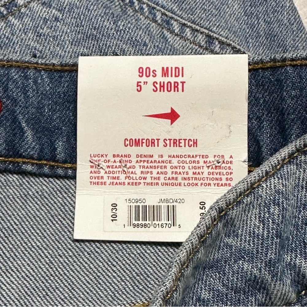 Grateful Dead x Lucky Brand NEW Women’s 90s Midi Jean Shorts Embroidered Rock - Picture 12 of 12